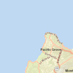 Pacific Grove California Street Map