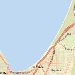 Monterey California Street Map
