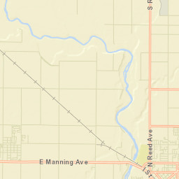 Parlier California Street Map