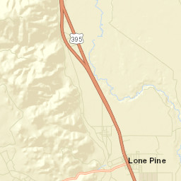 Lone Pine California Street Map