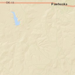 Pawhuska Street Map