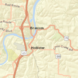 Branson Street Map