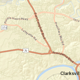 800-958 Dotsonville Rd Clarksville TN Street Map
