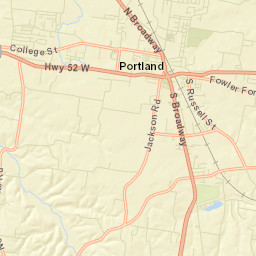 Scattersville Tennessee Street Map