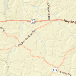 Sulphura Tennessee Street Map