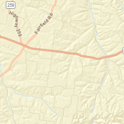Pondville Tennessee Street Map