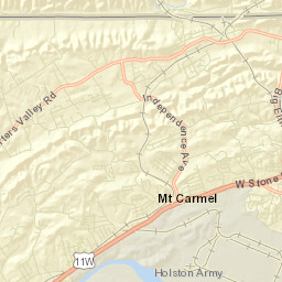 Waycross Tennessee Street Map