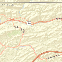 Sunrise Valley Tennessee Street Map