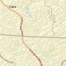 Cana Street Map