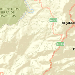 Algatocín Street Map