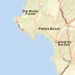 Pebble Beach California Street Map