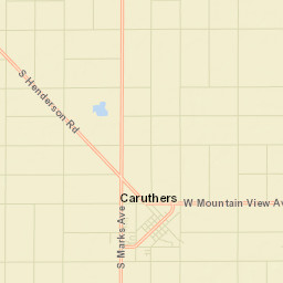 Caruthers California Street Map