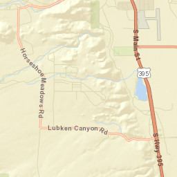 Alabama Hills California Street Map