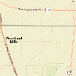Woodland Mills Tennessee Street Map