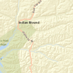 Indian Mound Tennessee Street Map