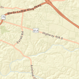 Woodridge Estates Tennessee Street Map