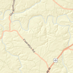 Flewellyn Tennessee Street Map