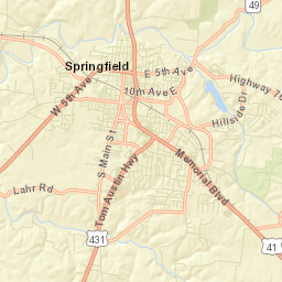 3553-3587 Curtiswood Ln, Springfield, TN Street Map