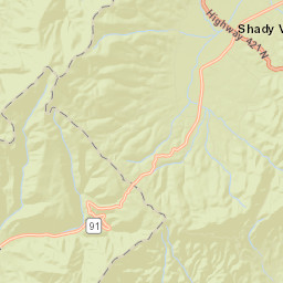 Upper Shady Tennessee Street Map