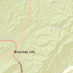Mountain City Tennessee Street Map