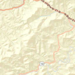 Alleghany County Street Map