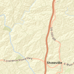 Stoneville Street Map