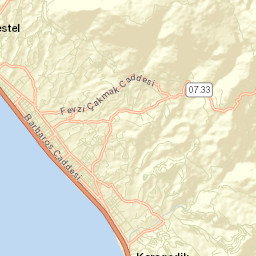 Mahmutlar Street Map