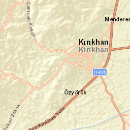 Kırıkhan Street Map