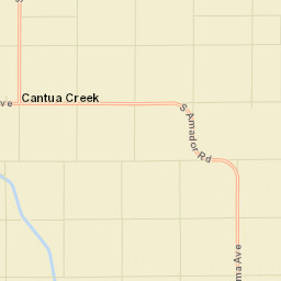 Cantua Creek California Street Map
