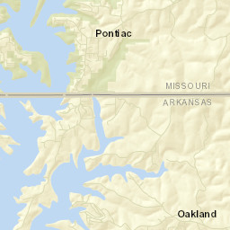 Oakland Arkansas Street Map