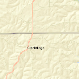 Clarkridge Arkansas Street Map