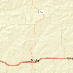 Viola Arkansas Street Map