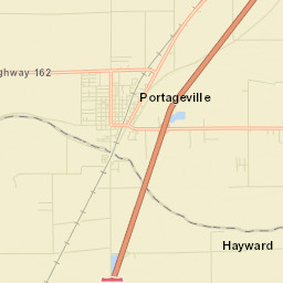 Portageville Street Map