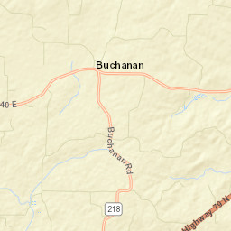 1591-1979 Nanney Road, Buchanan, TN Street Map