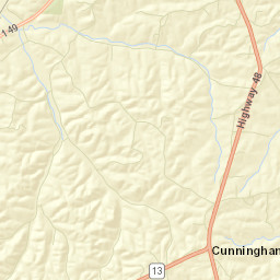 Orgains Crossroads Tennessee Street Map