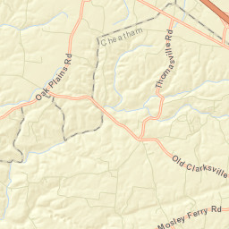 Thomasville Tennessee Street Map