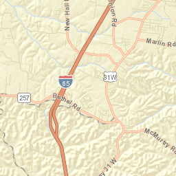 White Hill Tennessee Street Map