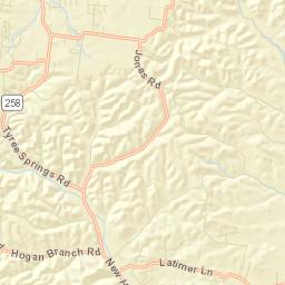 Two Chestnut Tennessee Street Map
