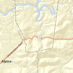 Riverton Tennessee Street Map