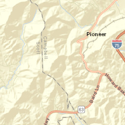 Terry Creek Tennessee Street Map