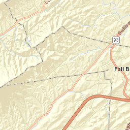 Lovelace Tennessee Street Map