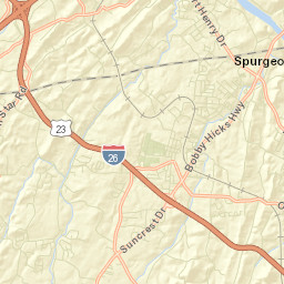 Spurgeon Tennessee Street Map