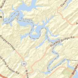 Rocky Springs Tennessee Street Map