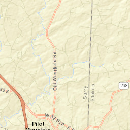 Pilot Mountain Street Map