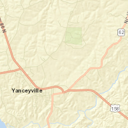 Caswell County Street Map
