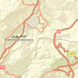Hamma Bouziane Street Map