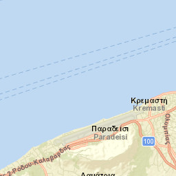 Kremastí Street Map