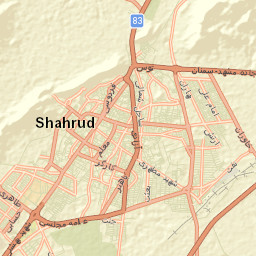 Shahrud Street Map