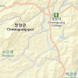 Cheongyang-gun Street Map