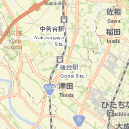 Hitachi-Naka Street Map